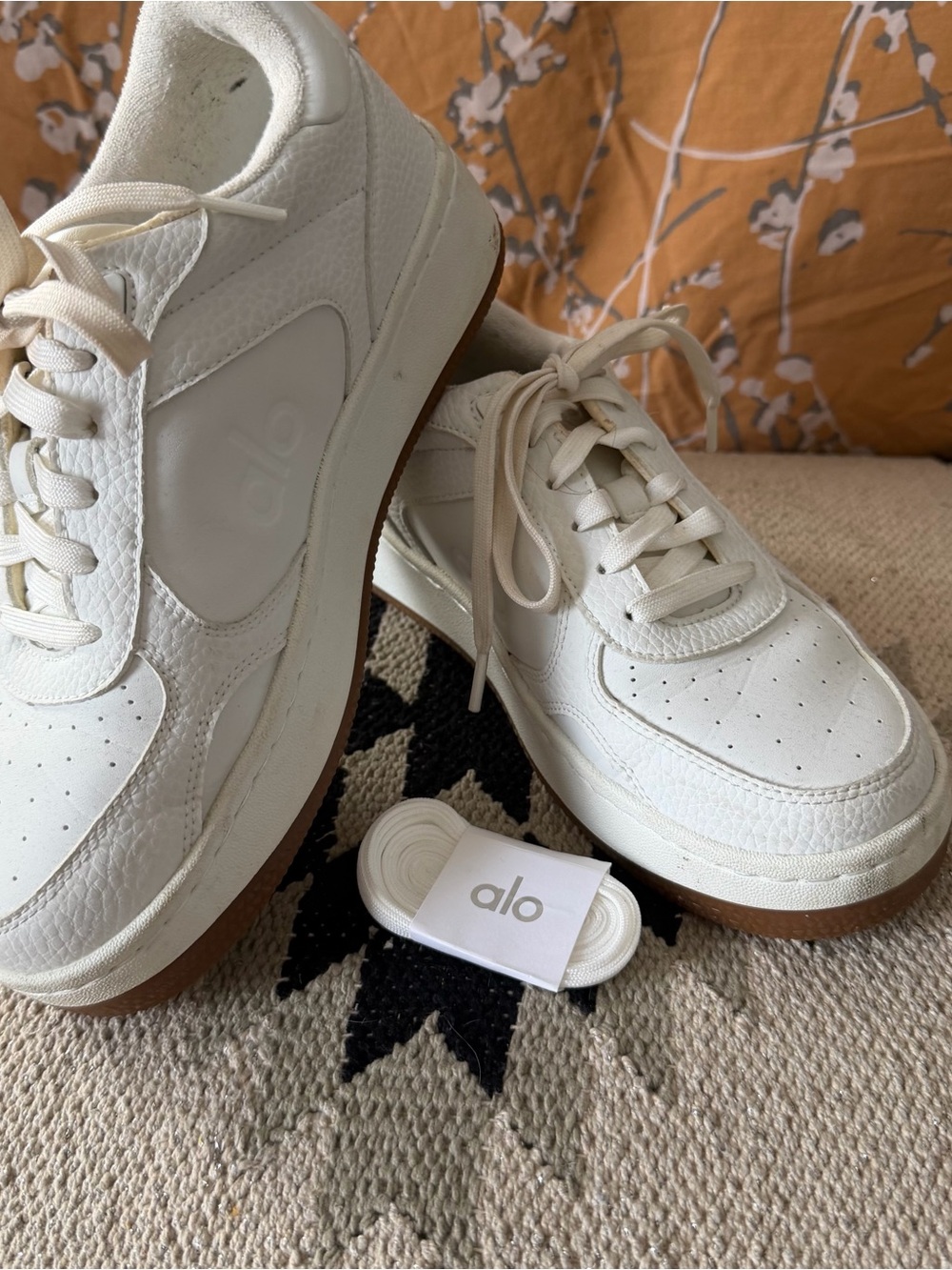 ALO Yoga white Lace-Up Women's Sneakers